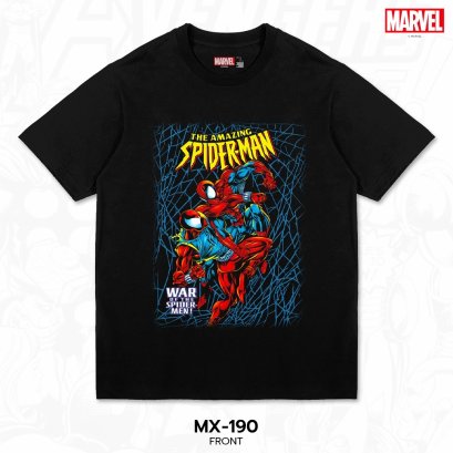 Power 7 Shop เสื้อยืดการ์ตูน มาร์เวล  ลิขสิทธ์แท้ MARVEL COMICS  T-SHIRTS (MX-190)