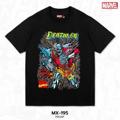 Power 7 Shop เสื้อยืดการ์ตูน มาร์เวล  ลิขสิทธ์แท้ MARVEL COMICS  T-SHIRTS (MX-195)