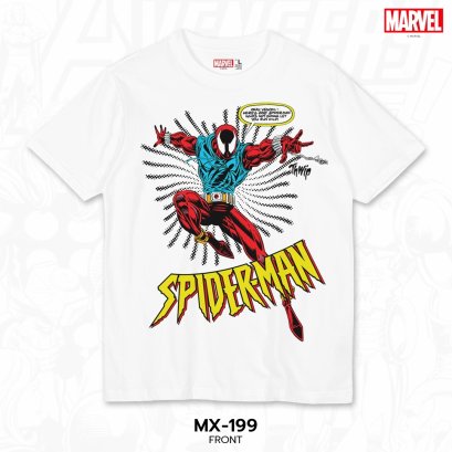 Power 7 Shop เสื้อยืดการ์ตูน มาร์เวล  ลิขสิทธ์แท้ MARVEL COMICS  T-SHIRTS (MX-199)