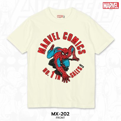 Power 7 Shop เสื้อยืดการ์ตูน มาร์เวล  ลิขสิทธ์แท้ MARVEL COMICS  T-SHIRTS (MX-202)