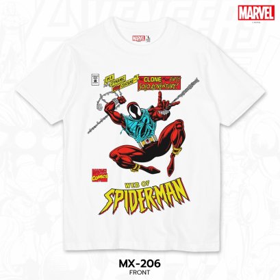 Power 7 Shop เสื้อยืดการ์ตูน มาร์เวล  ลิขสิทธ์แท้ MARVEL COMICS  T-SHIRTS (MX-206)