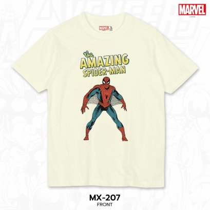 Power 7 Shop เสื้อยืดการ์ตูน มาร์เวล  ลิขสิทธ์แท้ MARVEL COMICS  T-SHIRTS (MX-207)