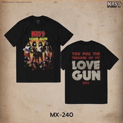 คิส เสื้อยืดลิขสิทธิ์แท้ คอกลม แขนสั้น (MX-240)