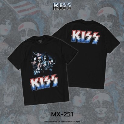 คิส เสื้อยืดลิขสิทธิ์แท้ คอกลม แขนสั้น (MX-251)
