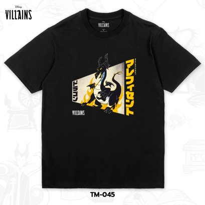 Power 7 Shop เสื้อยืดการ์ตูน &quot;VILLAINS&quot;  ลิขสิทธ์แท้ DISNEY  (TM-045)