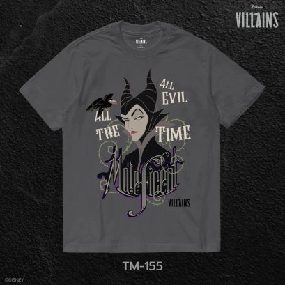Power 7 Shop เสื้อยืดการ์ตูน &quot;Maleficent&quot; ลิขสิทธิ์แท้ DISNEY (TM-155)