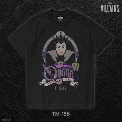 Power 7 Shop เสื้อยืดการ์ตูน &quot;Evil Queen&quot; ลิขสิทธิ์แท้ DISNEY (TM-156)