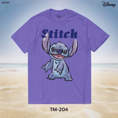 Power 7 Shop เสื้อยืดการ์ตูน ลาย"สติทซ์" ลิขสิทธิ์แท้ DISNEY (TM-204)