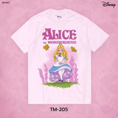 Power 7 Shop เสื้อยืดการ์ตูน "Alice In Wonderland"  คอลเลคชั่น "Disney Classics" (TM-205)