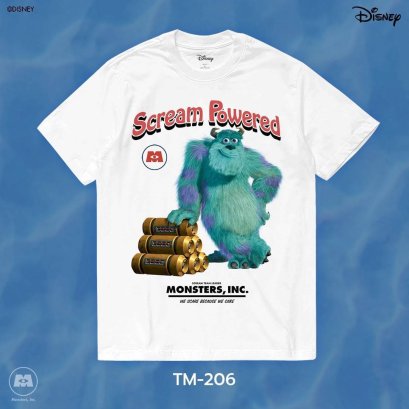 Power7Shop เสื้อยืดการ์ตูน "Monsters, Inc." คอลเลคชั่น "Disney Classics" (TM-206)