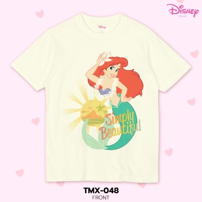 Power 7 Shop เสื้อยืดการ์ตูน The Little Mermaid ลิขสิทธ์แท้  DISNEY (TMX-048)