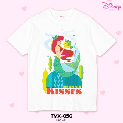 Power 7 Shop เสื้อยืดการ์ตูน The Little Mermaid ลิขสิทธ์แท้  DISNEY (TMX-050)