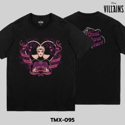 Power 7 Shop เสื้อยืดการ์ตูน ลาย &quot;Evil Queen&quot; คอลเลคชั่น &quot;Disney Villains&quot; ลิขสิทธิ์แท้ DISNEY (TMX-095)