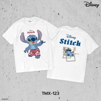 Power 7 Shop เสื้อยืดการ์ตูน ลาย"สติทซ์" ลิขสิทธิ์แท้ DISNEY (TMX-123)
