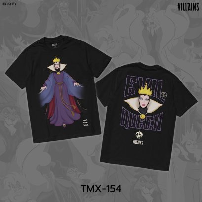 Power 7 Shop เสื้อยืดการ์ตูน &quot;Evil Queen&quot; ลิขสิทธิ์แท้ DISNEY (TMX-154)
