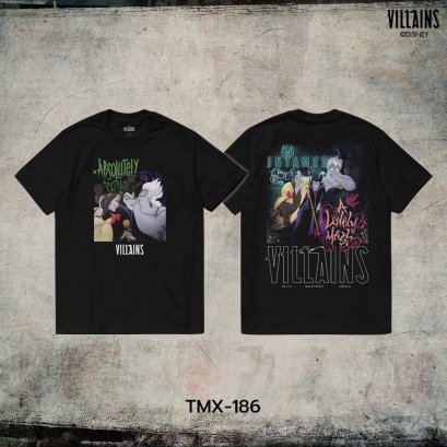 Power 7 Shop เสื้อยืดการ์ตูน &quot;Villains&quot; ลิขสิทธิ์แท้ DISNEY (TMX-186)