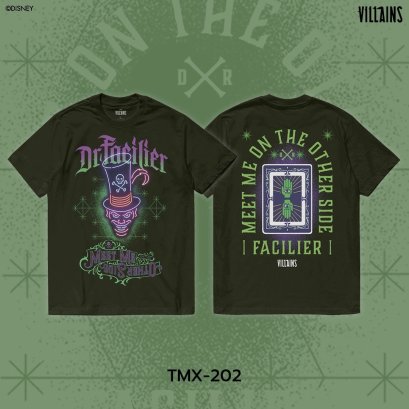 Power 7 Shop เสื้อยืดการ์ตูน ลาย "Dr. Facilier" คอลเลคชั่น "Disney Villains" ลิขสิทธิ์แท้ DISNEY (TMX-202)
