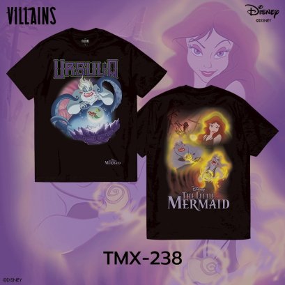 Power 7 Shop เสื้อยืดการ์ตูน "Ursula" ลิขสิทธิ์แท้ DISNEY (TMX-238)