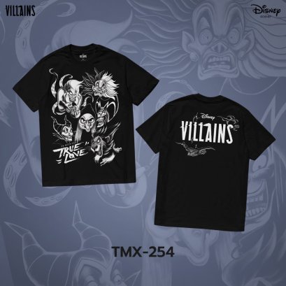 Power 7 Shop เสื้อยืดการ์ตูน "Villains" ลิขสิทธิ์แท้ DISNEY (TMX-254)