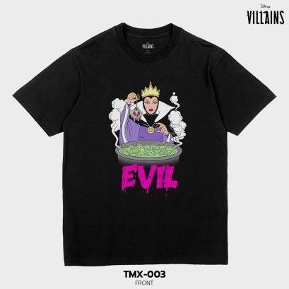 Villains เสื้อยืดการ์ตูน ลาย &quot;รวมเหล่าตัวร้าย&quot; ดิสนีย์ คอลเลคชั่น &quot;Disney Villains&quot;  (TMX-003)