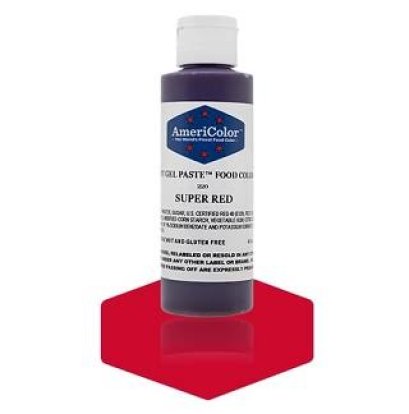 Americolor Soft Gel Paste Food Color 4.5oz : SUPER RED