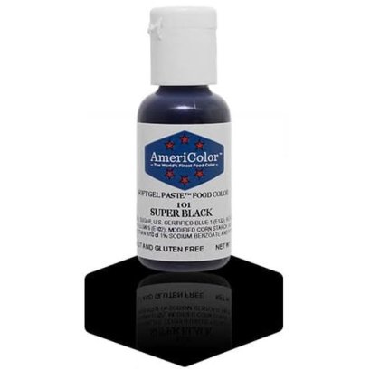Americolor Soft Gel Paste Food Color 0.75oz : SUPER BLACK