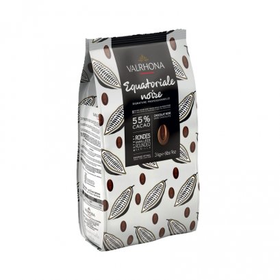 VALRHONA  EQUATORIALE NOIRE 55% - Dark Chocolate