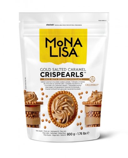 Mona Lisa Gold Salted Caramel Chocolate Crispearls - ข้าวพองเคลือบรสเกลือคาราเมล
