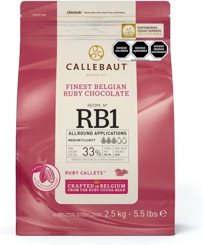 CALLEBAUT RUBY CHOCOLATE 33% :  ช็อคโกแลตสีชมพู