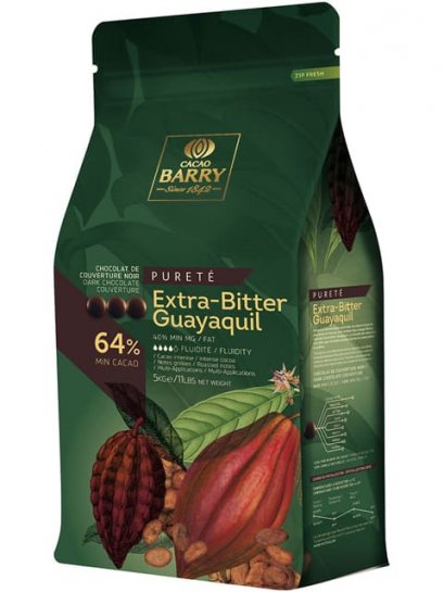 CACAO BARRY EXTRA-BITTER GUAYAQUIL 64% - Dark Chocolate