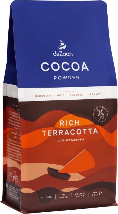 deZann Rich Terracotta (20-22% fat) Cocoa powder - ผงโกโก้