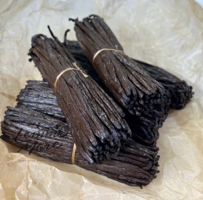 ฝักวานิลามาดากัสการ์ (TK NOIR) Madagascar Bourbon Planifolia Gourmet Vanilla Pods