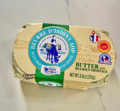 Isigny Sainte-Mère Butter AOP  Churned Baratte (salted)  250g - เนยเค็ม