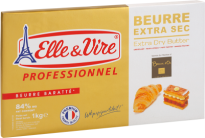 Elle&Vire Extra Dry Butter (84% fat) - เนยจืดทำครัวซองค์