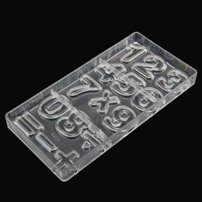 พิมพ์ช็อคโกแลต Polycarbonate   รูปตัวเลข (2139)