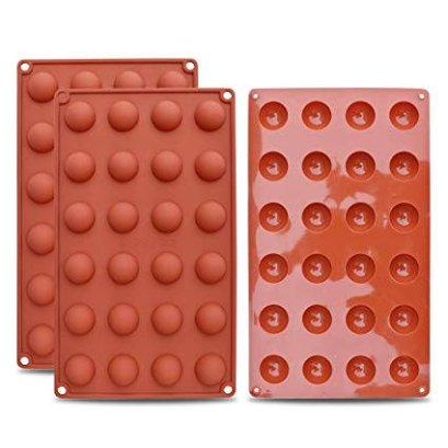 SILICONE MOLD : HALF-SPHERE (24pcs)