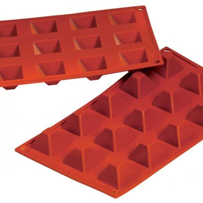 SILICONE MOLD : PYRAMIDS (15pcs)