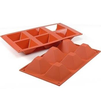 SILICONE MOLD : PYRAMIDS (6pcs)