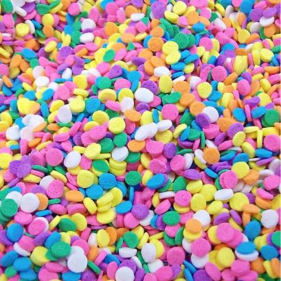 น้ำตาลตกแต่ง - Edible Pastel  Confetti (USA)บรรจุ 100 กรัม (ขนาดเล็ก)