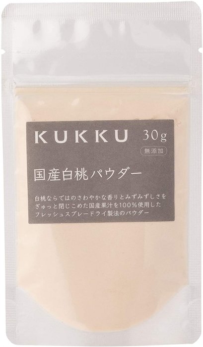 KUKKU White Peach powder 30g Additive-free fruit powder