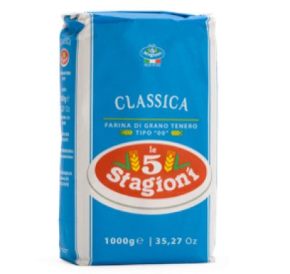 แป้งพิซซ่า TYPE 00 - Le 5 Stagioni CLASSICA PIZZA FLOUR  1kg.