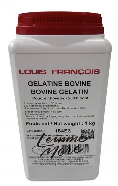 Louis Francois Gelatin Powder 200 Bloom : BOVINE = BEEF