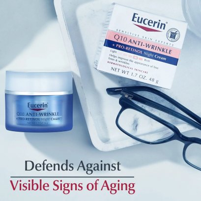 Eucerin Q10 Anti-Wrinkle + Pro Retinol Night Cream 48g.