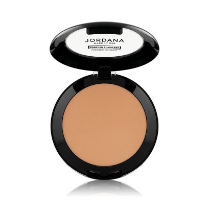 Jordana Forever Flawless Pressed Powder (ตลับดำ) #112 WARM SAND