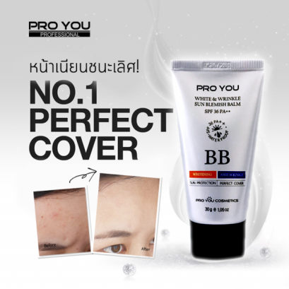 PRO YOU White & Wrinkle Sun Blemish Balm SPF 36 PA++ 30g.