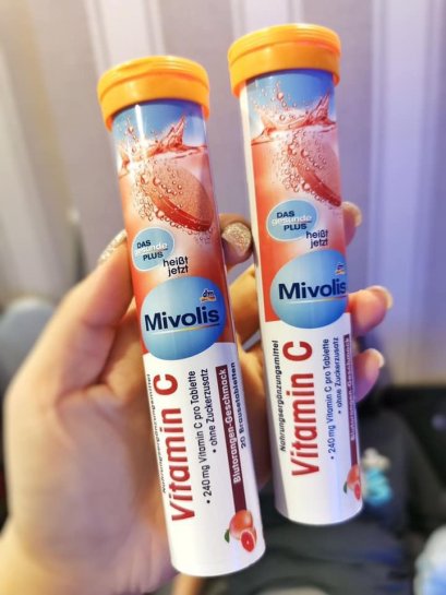 dm Mivolis วิตามิน เม็ดฟู่ Vitamin C 20 วัน (ฝาส้ม)