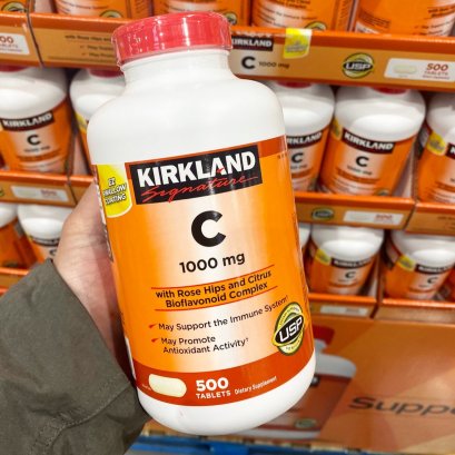Kirkland Signature Vitamin C 1000 mg 500 Tablets (EXP.09/25)