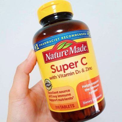 Nature Made Super C Vitamin D3&Zinc 200 Tablets