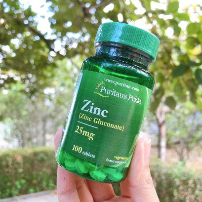 Puritan's Pride Zinc (Zinc Gluconate) 25mg 100 Tablets