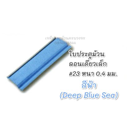 ใบประตูม้วนสีฟ้า